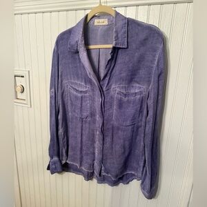 Bella Dahl Split Back Button Up Small Blouse